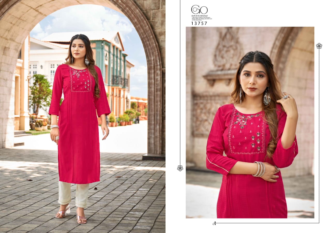 Kalaroop Noori By Kessi Long Designer Kurtis Catalog